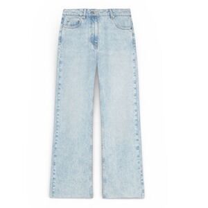 IRO Paris Briollay Light Wash Straight Leg Raw Hem Jeans Size 28